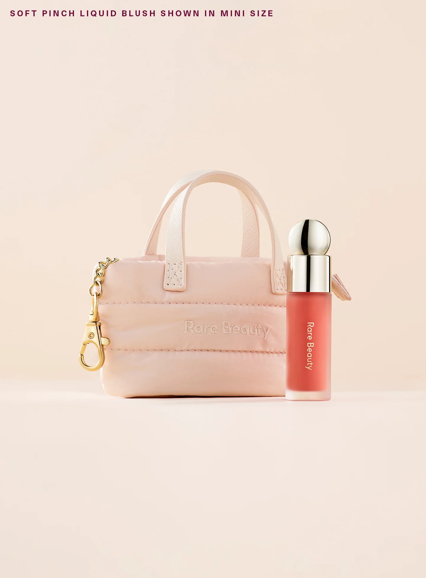 MINI PUFFY TOTE KEYCHAIN